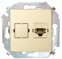1591598-031 Розетка компьютерная RJ45 кат.5е, слоновая кость