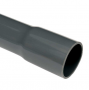 4025 LC Труба ПВХ гладкая жесткая с раструбом 750Н диаметр 25 мм цвет темно-серый длина 2 метра