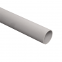 63550 Труба ПВХ жёсткая гладкая диаметр 50 мм тяжелая длина 3 метра цвет серый