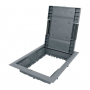 KNL-80-16-7012 ONFLOOR Люк напольны на 16 модулей 22,5х45 мм размер 330х260х60 мм цвет серый