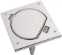 KSE15U-23-72 Влагостойкая основа IP66 с розеткой 2к+з Schuko К45 и коннектором RJ45 катег.5e UTP, сталь